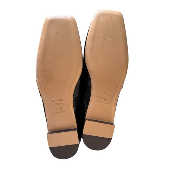 Mansur Gavriel Black Leather Loafers - Picture 4 of 6